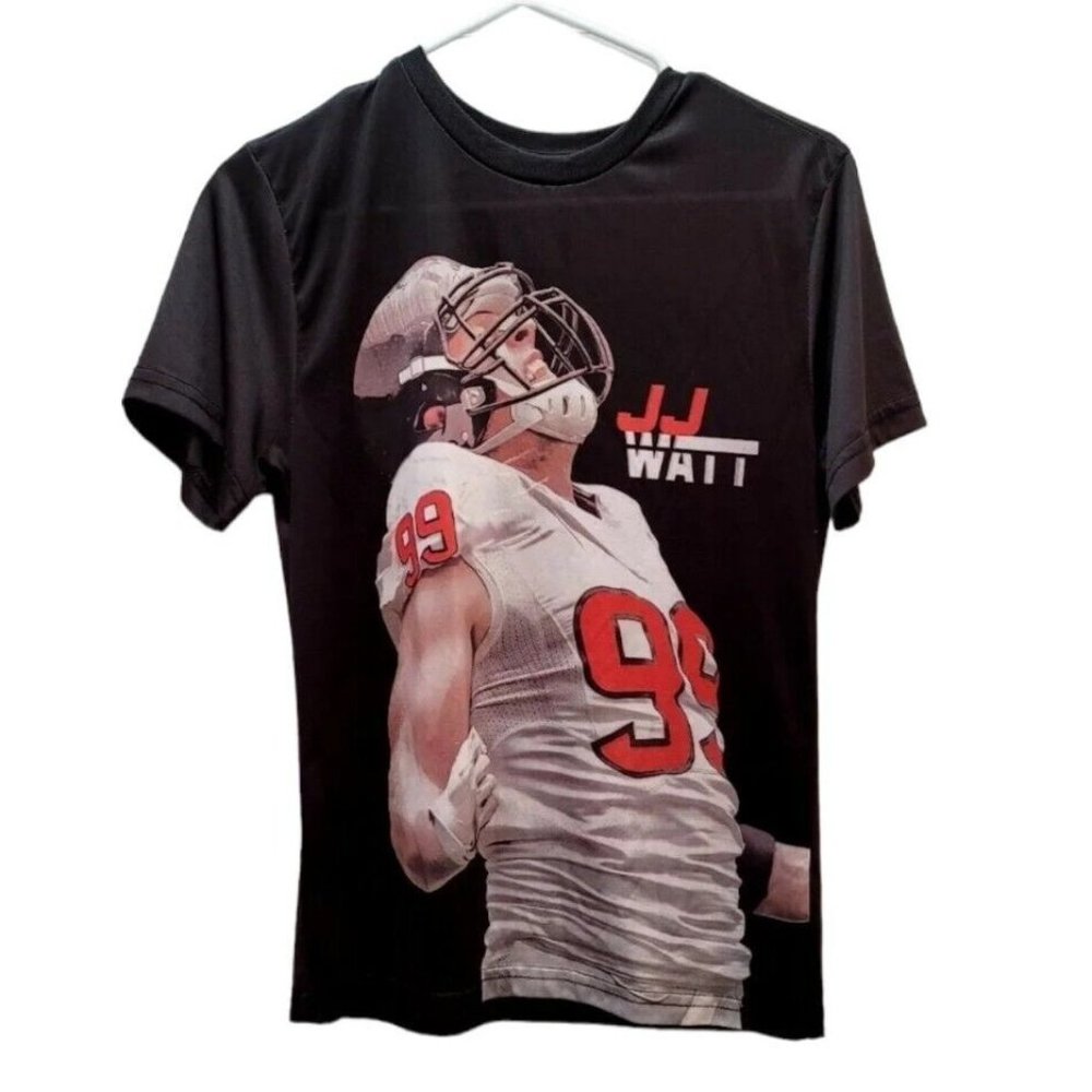 NFLPA JJ WATT Graphic Tee Shirt Boys Youth Size Large
